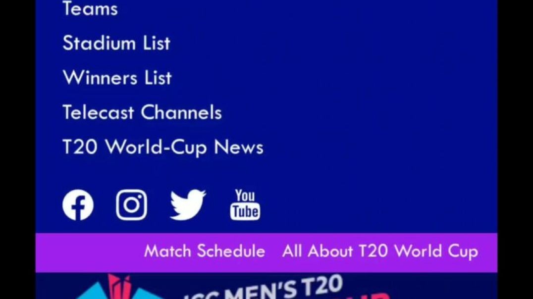 ⁣CBTFSpeedNews T20 World Cup Special Page Overview