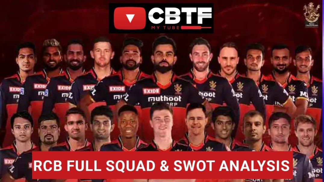 Royal Challengers Bangalore - Full Squad & SWOT Analysis 2023