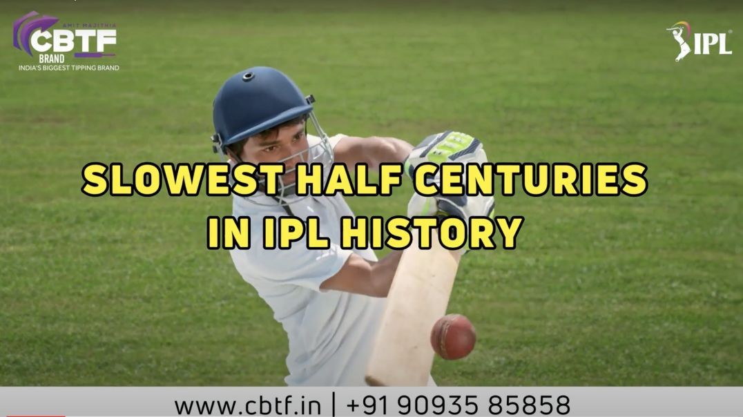 ⁣SLOWEST HALF CENTURIES IN IPL HISTORY