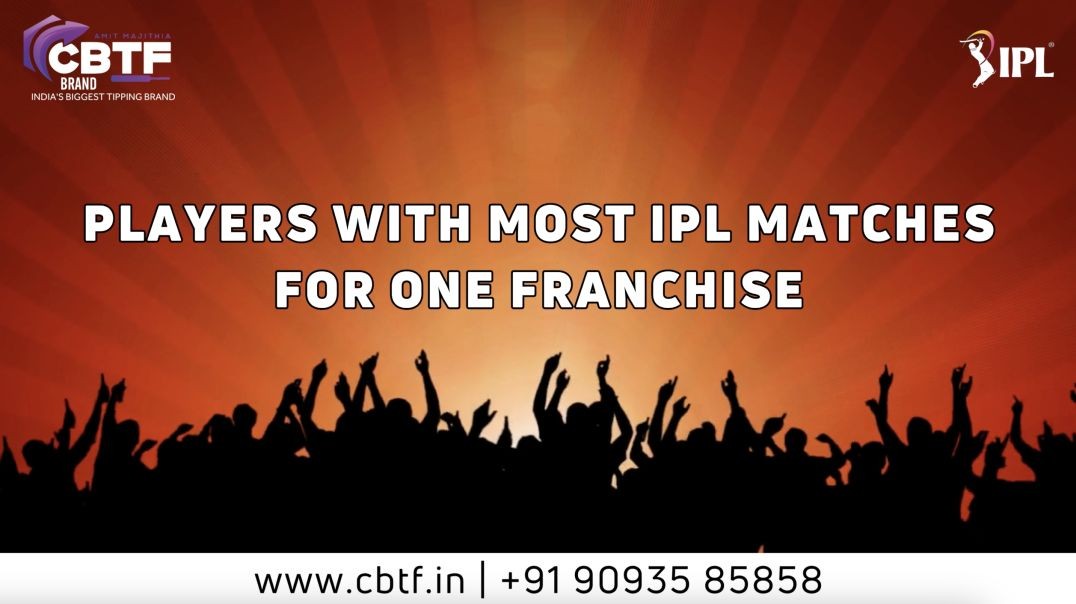 ⁣PLAYERS WITH MOST IPL MATCHES FOR ONE FRANCHISE