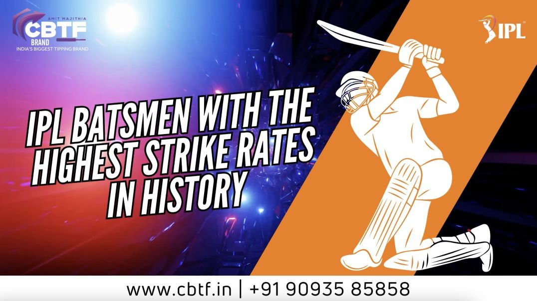 ⁣IPL BATSMEN WITH THE HIGHEST STRIKE RATES IN HISTORY