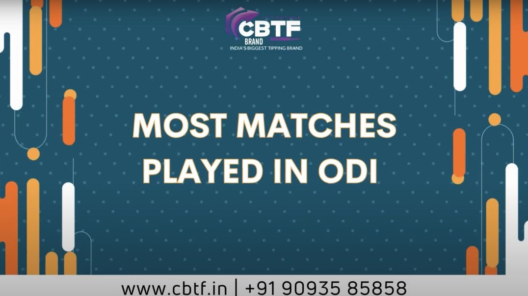 ⁣MOST MATCHES PLAYED IN ODI