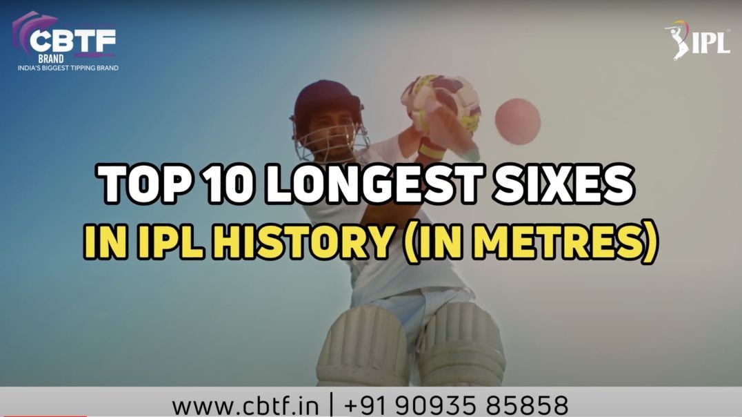 ⁣TOP 10 LONGEST SIXES IN IPL HISTORY (IN METRES)