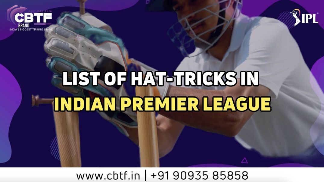 ⁣LIST OF HAT-TRICKS IN IPL