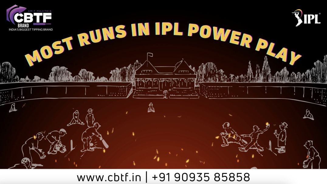⁣MOST RUNS IN IPL POWER PLAY BY TEAM