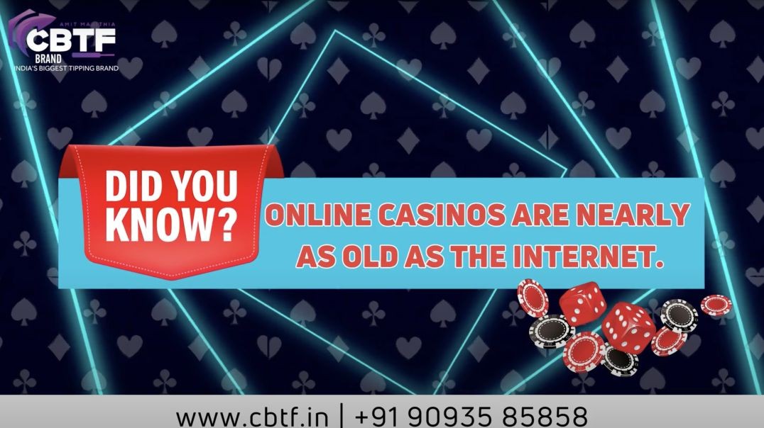 ⁣DID YOU KNOW? ONLINE CASINO ARE NEARLY AS OLD AS THE INTERNET