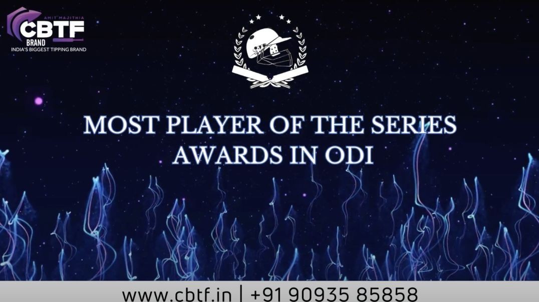 ⁣MOST PLAYER OF THE SERIES AWARDS IN ODI