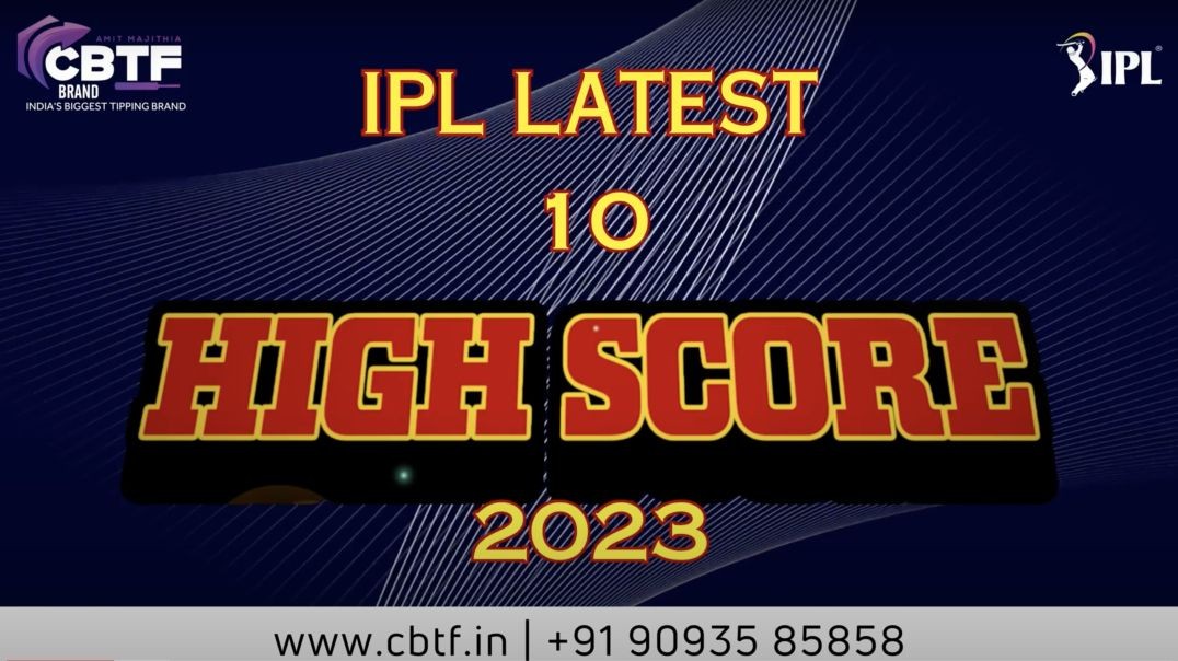 ⁣TOP 10 HIGH SCORER IN IPL 2023