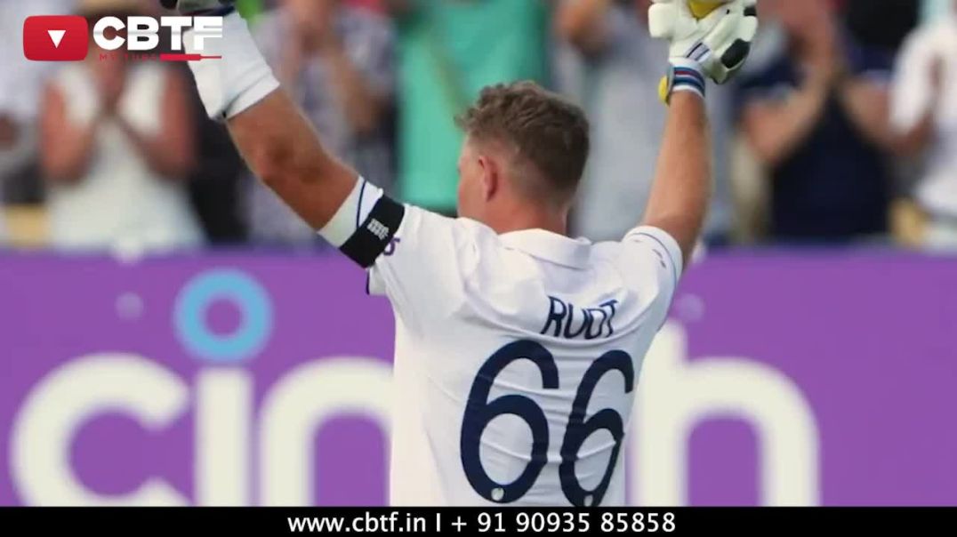 ⁣Joe Root's first Ashes Hundred since 2015