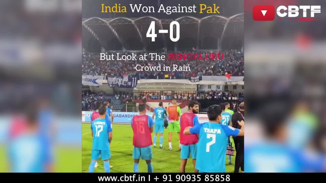 ⁣United Bengaluru after India beat Pakistan 4-0 in SAFF 2023