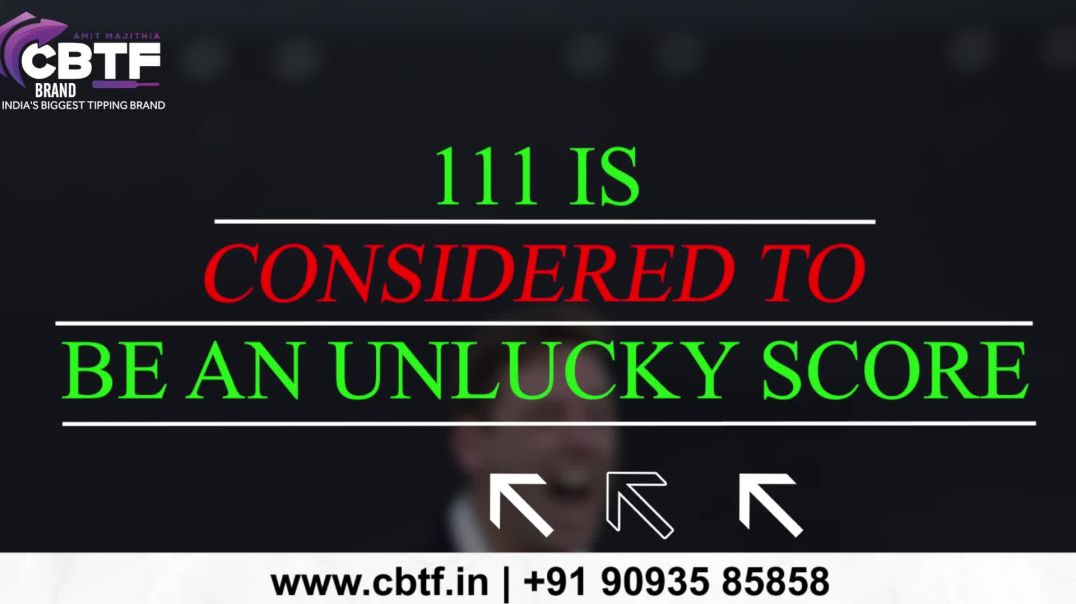 ⁣111 is Considered to be an Unlucky Score