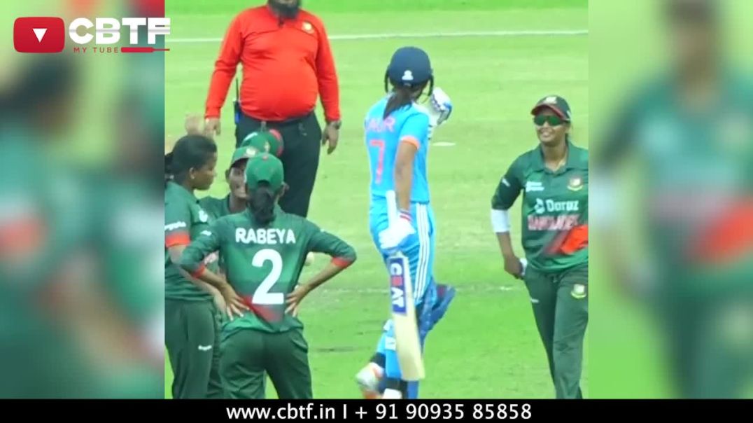 ⁣WATCH: Harmanpreet Kaur loses cool; hits stumps with bat after being dismissed in 3rd ODI
