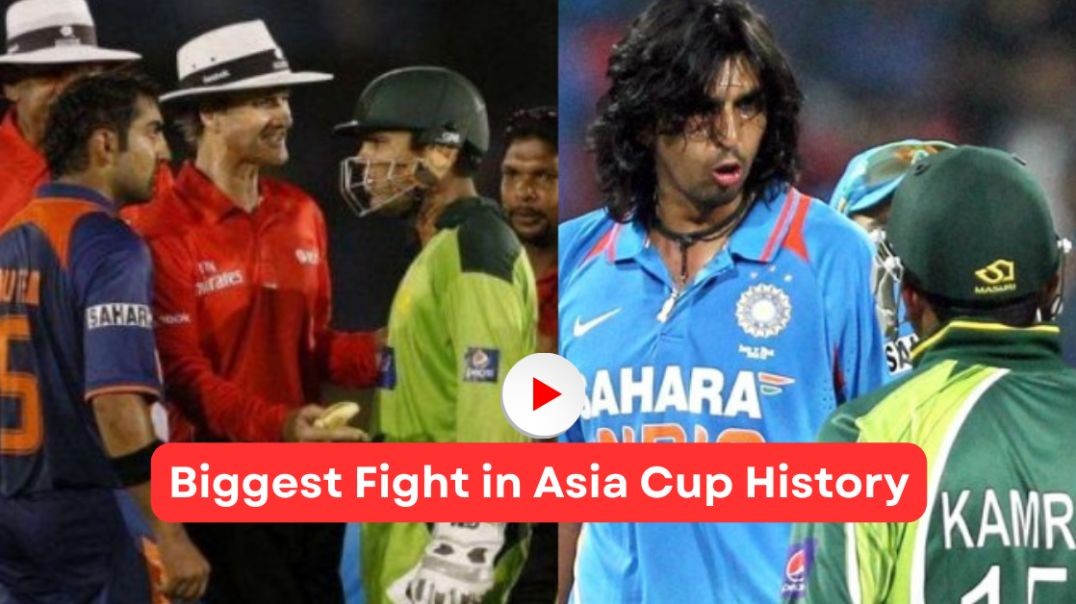 ⁣Biggest Fight in Asia Cup History: Rivalry for the Ages