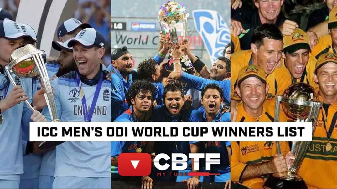 ⁣History of ODI World Cup Winners